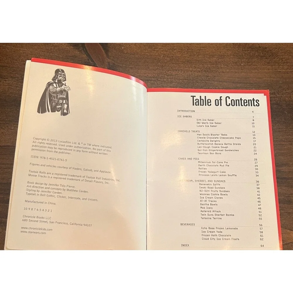 Star‎ Wars Cookbook Ice Sabers Kids 30 Chilled Treat Recipes Disney Jedi Party